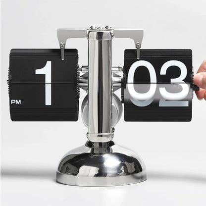 Clock Digital  Down Clock Retro Minimalist Single Foot Mechanical Auto  Clock Desk Clock for Home Livingroom