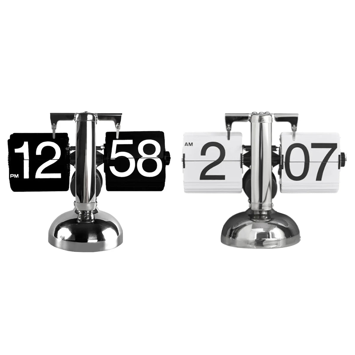 Clock Digital  Down Clock Retro Minimalist Single Foot Mechanical Auto  Clock Desk Clock for Home Livingroom